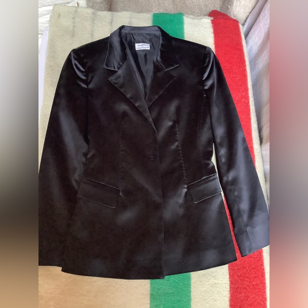 Philosophy of Alberta Ferretti Satin Jacket Size 2